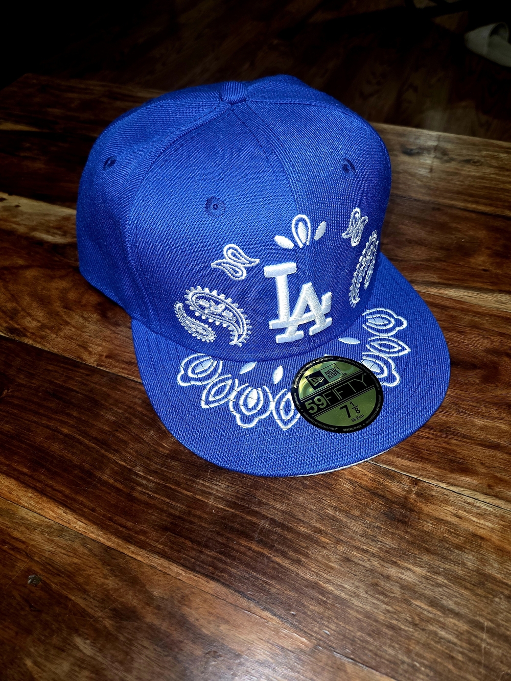 New Era 59Fifty Los Angeles Dodgers "Paisley Elements" Fitted Hat Size 7 1/8